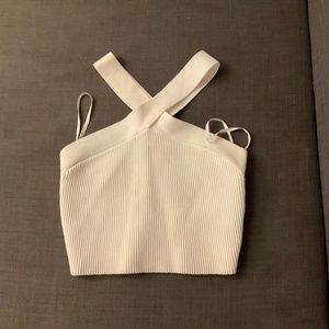 Aritzia Babaton Sculpt KnitCriss Cross Tank